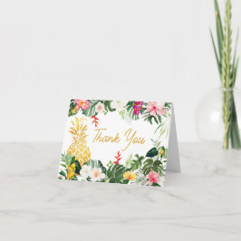 Aloha Baby Pineapple Baby Shower Dankeskarte