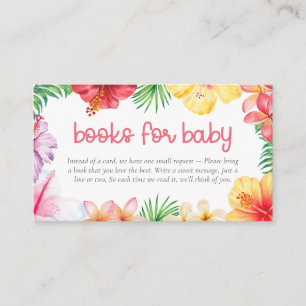 Aloha Baby-Shower-Bücher für Baby Begleitkarte