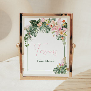 Aloha Baby Shower Favoriten Poster