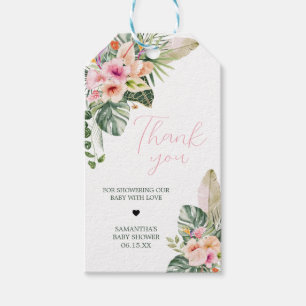 Aloha Baby Tropical Baby Shower Fevor Tags Geschenkanhänger
