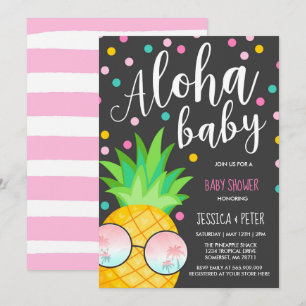 Aloha Babyparty-Einladungs-Ananas-Babyparty Einladung