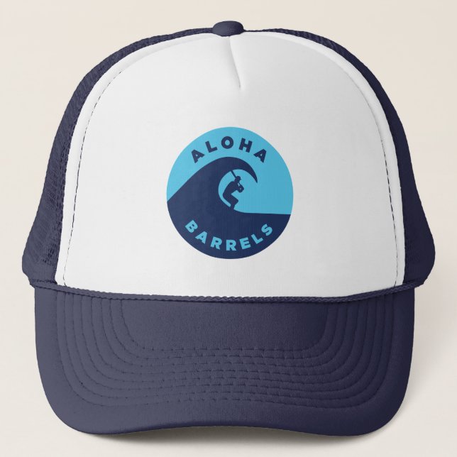 Aloha Barrels 2 - Farbkreiszeichen Truckerkappe (Vorderseite)