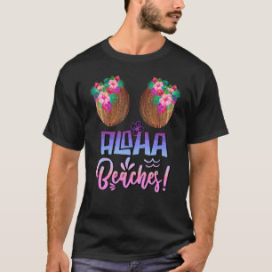 Aloha Beach Coconut Bra mit hawaiianischem Tropenh T-Shirt