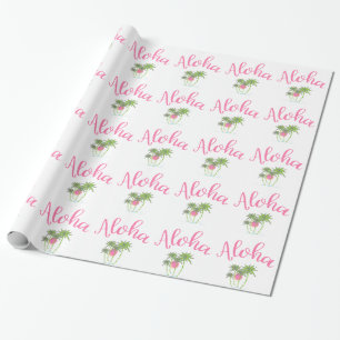 Aloha Beach Hawaiian Style Summera Geschenkpapier