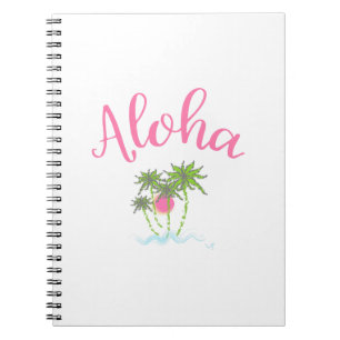 Aloha Beach Hawaiian Style Summera Notizblock