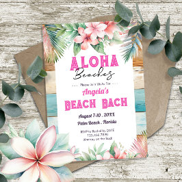 Aloha Beach Junggeselinnen-Abschied Einladung