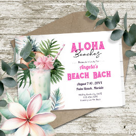 Aloha Beach Junggeselinnen-Abschied und Itinerary Einladung