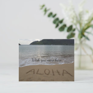 Aloha Beach Kauai Hawaii Ocean Postkarte
