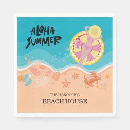 Aloha Beach Party Serviette