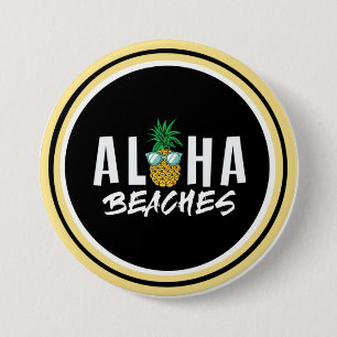 Aloha Beaches Ananas Button