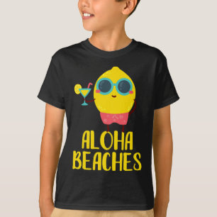 Aloha Beaches Cool Lemon Fruit T-Shirt Urlaub Gesc