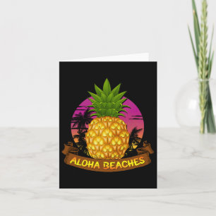 Aloha Beaches Hawaii Ananas Staat Lovers Hawaii Karte