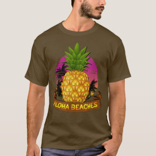 Aloha Beaches Hawaii Ananas Staat Lovers Hawaii T-Shirt
