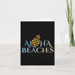 Aloha Beaches Hawaii Surfen Ananas Party Sun S Karte