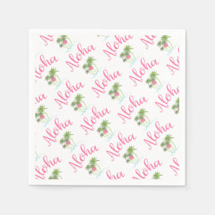 Aloha Beaches Hawaiian Style Party Cool Serviette