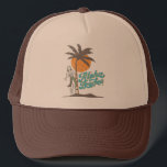 Aloha Beaches Hula Girl Hawaii Hawaii Retro Truckerkappe<br><div class="desc">Mit diesem Retro Aloha Beaches Design machen Sie einen Ausflug an die sonnigen Küsten Hawaiis! Dieses T - Shirt-Design ist perfekt, um Ihren Sommerschrank mit einer Touch Spaß zu versehen. Dieses von Hawaii inspirierte T - Shirt-Design wird Ihnen den Tag angenehm machen, ob Sie nun am Strand sind oder einfach...</div>