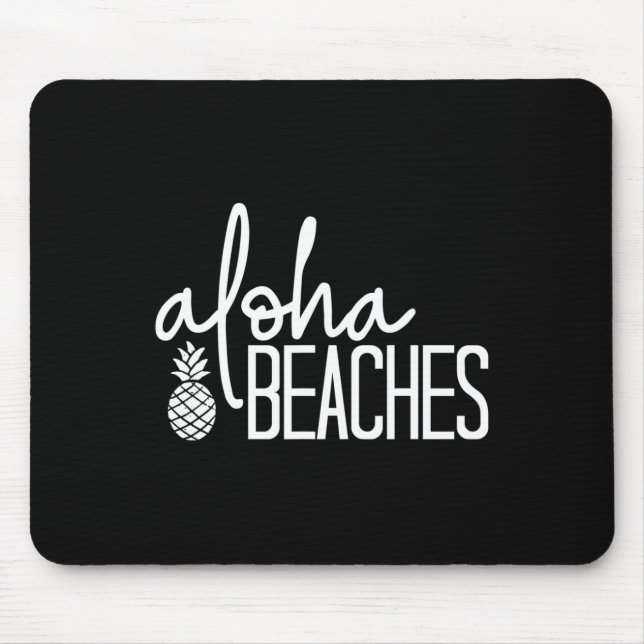 Aloha Beaches Niedlich Beach Bridal Junggeselinnen Mousepad (Vorne)
