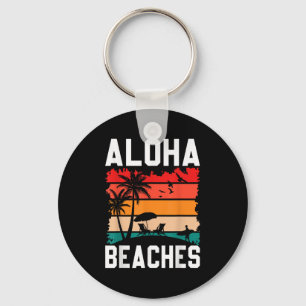 Aloha Beaches Retro Beach Urlaub Sommerangebot Wo Schlüsselanhänger