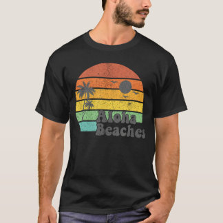 Aloha Beaches Retro Beach Urlaub Sommerangebot Wo T-Shirt