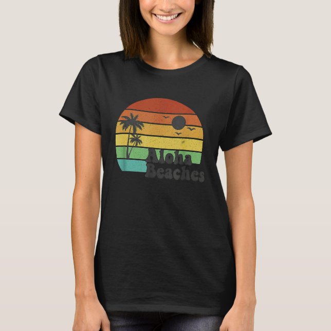Aloha beaches summer California Hawaii style and v T-Shirt (Vorderseite)