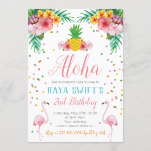 Aloha Birthday Einladung
