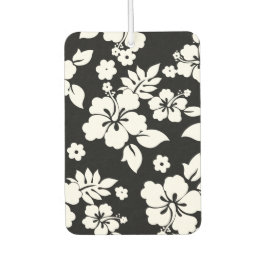 Aloha Black Classic Hawaiian Hibiskus Print Autolufterfrischer