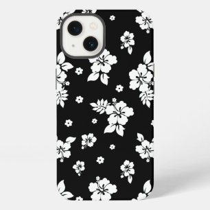 Aloha Black Classic Hawaiian Seamless Pattern iPhone 13 Hülle