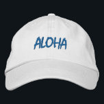 ALOHA Blau und Weiß Bestickte Baseballkappe<br><div class="desc">ALOHA Blau und Weiß bestickter Baumwollhut. Das ist ein wunderbares Geschenk für alle, die Hawaii Liebe haben! Wenn Sie Ihren persönlichen Text bevorzugen, wählen Sie einfach den Knopf "Diese Vorlage personalisieren", um Ihre Auswahl an benutzerdefiniertem Text einzugeben. Die Stickerei kann auch an andere Farbeinstellungen angepasst werden, indem Sie die Schaltfläche...</div>