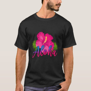 Aloha Blume Hawaiian Surf Surfer Hawaii Insel T-Shirt