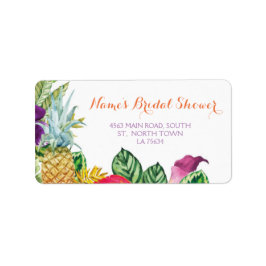 Aloha Brautparty Address Labels Luau Stickers Adressaufkleber