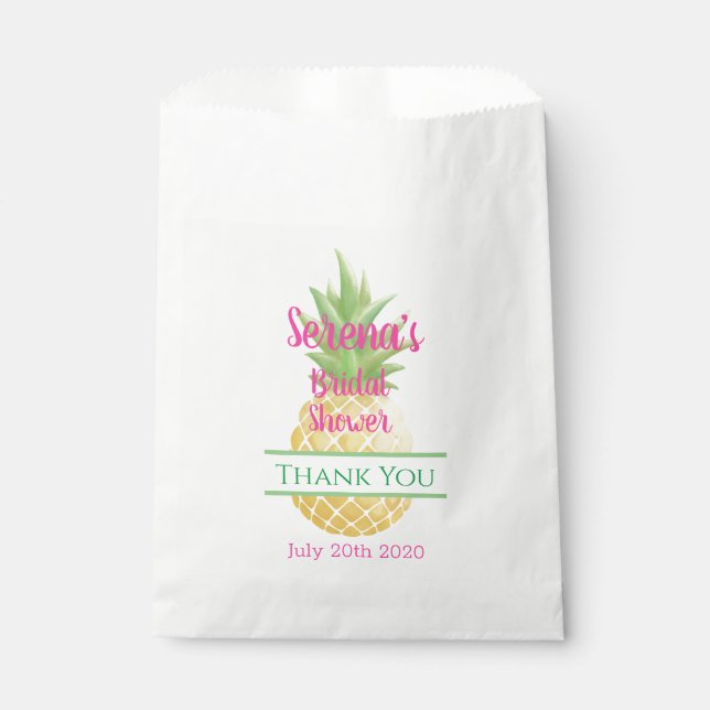 Aloha Bride Pineaple Geschenktütchen (Vorderseite)