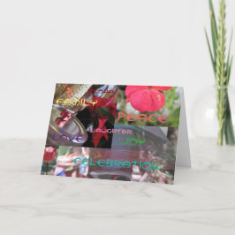 Aloha Celebration Joy Family Liebe Peace Laughter Feiertagskarte