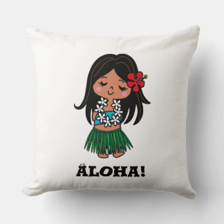 ALOHA*CHAN Throw Pillow Kissen