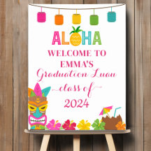 Aloha Class of 2024 Abschluss Luau Willkommen