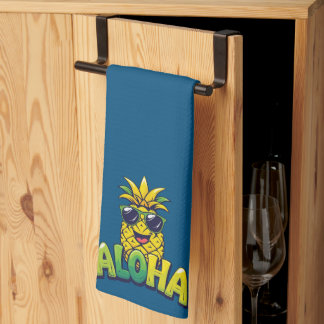 Aloha Collection Ananas Küchentuch Dark Aquamarin