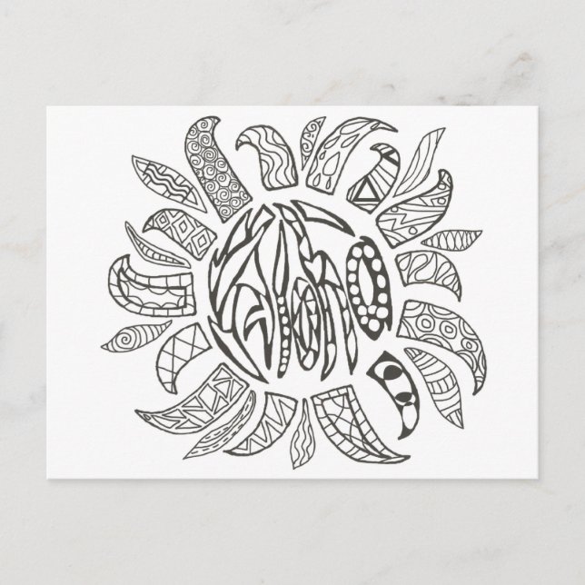Aloha Color Postkarte (Vorderseite)
