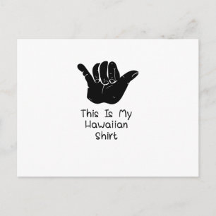 Aloha, das ist mein hawaiianischer postkarte