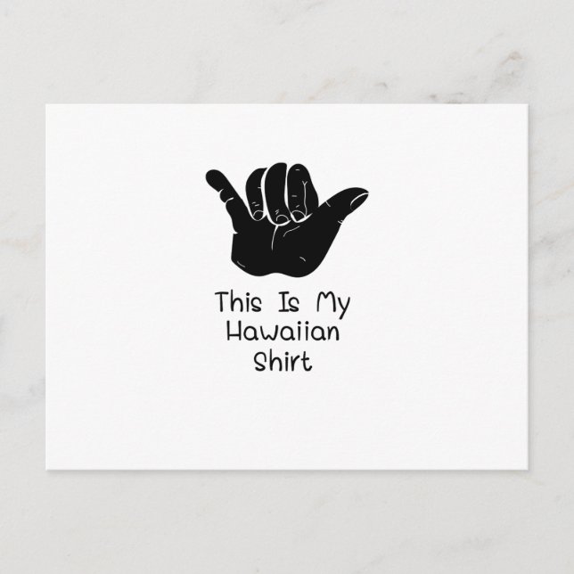 Aloha, das ist mein hawaiianischer postkarte (Vorderseite)