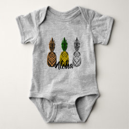 Aloha drei Ananas Baby Strampler