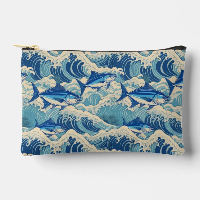Aloha-Druckmuster Zubehörtasche (Vorderseite)