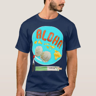 Aloha Eggs Spam Rice Shoyu Chopsticks Frühstück T-Shirt