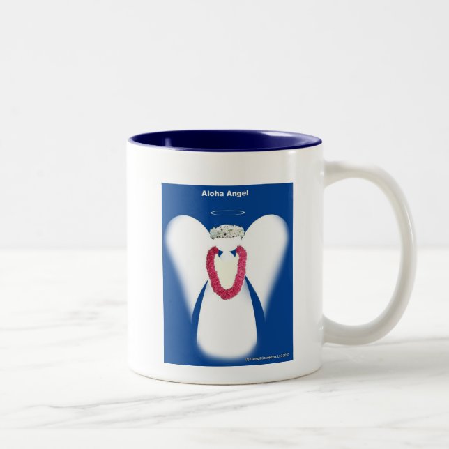 Aloha Engel Zweifarbige Tasse (Rechts)