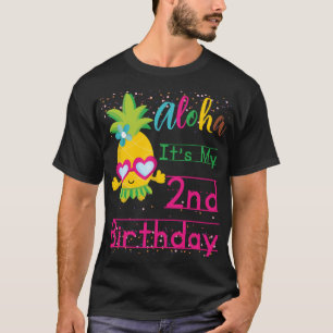 Aloha Es Ist Mein 2. Geburtstag Hawaii Sonnenbrill T-Shirt