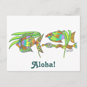 Aloha Fish Postkarte