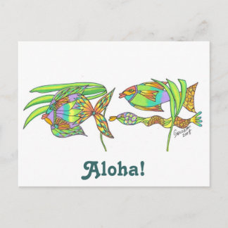 Aloha Fish Postkarte