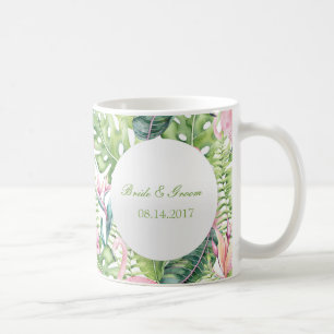 Aloha Flamingo Tropical Beach Wedding Tasse