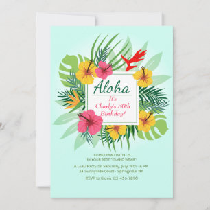 Aloha Floral Einladung