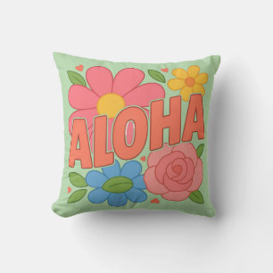 Aloha Florales Tropisches Blumendesign Süße Hawa Kissen
