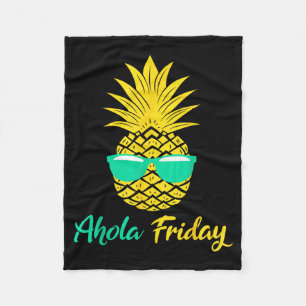 Aloha Freitag Ananas Sommer Frucht Ananas Fleecedecke