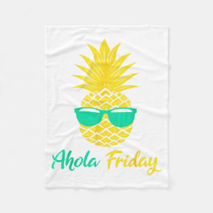 Aloha Freitag Ananas Sommer Frucht Ananas Fleecedecke